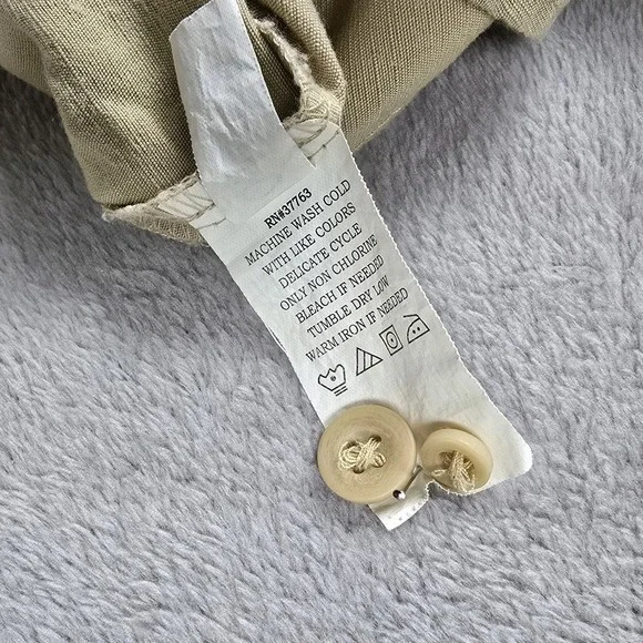 Cubavera Mens Tan Short Sleeve Button Down Camp Shirt Piping Size S RN37763 - Picture 8 of 11